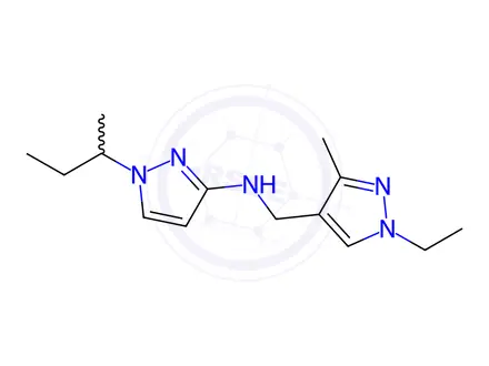 Chemical structure of 1-sec-butyl-N-[(1-ethyl-3-methyl-1H-pyrazol-4-yl)methyl]-1H-pyrazol-3-amine
