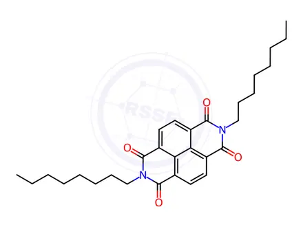 Chemical structure of 2,7-dioctylbenzo[lmn][3,8]phenanthroline-1,3,6,8(2H,7H)-tetraone