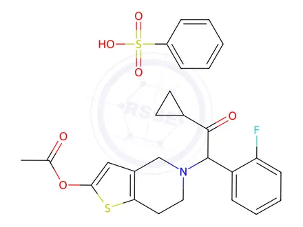 Chemical structure of Prasugrel Besylate