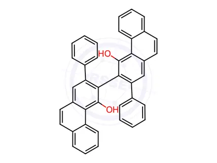 Chemical structure of (3S)-2,2'-Diphenyl[3,3'-biphenanthrene]-4,4'-diol