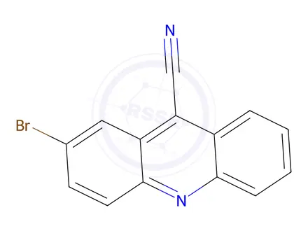 Chemical structure of 2-Bromoacridine-9-carbonitrile