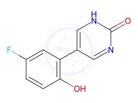 Chemical structure of 5-(5-Fluoro-2-hydroxyphenyl)-2-hydroxypyrimidine