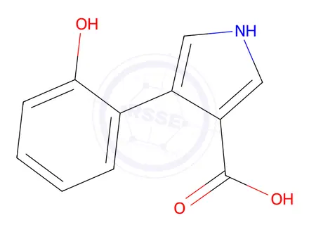 Chemical structure of 4-(2-Hydroxyphenyl)-1H-pyrrole-3-carboxylic acid