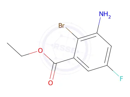 Chemical structure of Ethyl 3-amino-2-bromo-5-fluorobenzoate