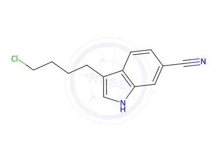 Chemical structure of 3-(4-chlorobutyl)-1H-indole-6-carbonitrile