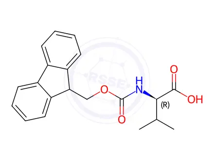 Chemical structure of FMOC-D-Valine