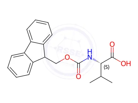 Chemical structure of Fmoc-L-Val-OH