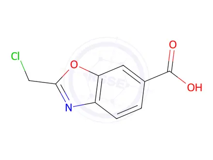 Chemical structure of 2-(Chloromethyl)benzo[d]oxazole-6-carboxylic acid