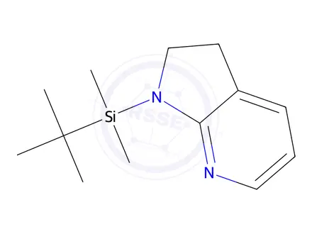 Chemical structure of 1-(tert-Butyldimethylsilyl)-1H,2H,3H-pyrrolo[2,3-b]pyridine
