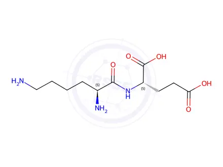 Chemical structure of Lysylglutamic acid dihydrate