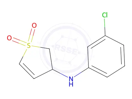 Chemical structure of 3-[(3-chlorophenyl)amino]-2,3-dihydro-1lambda6-thiophene-1,1-dione