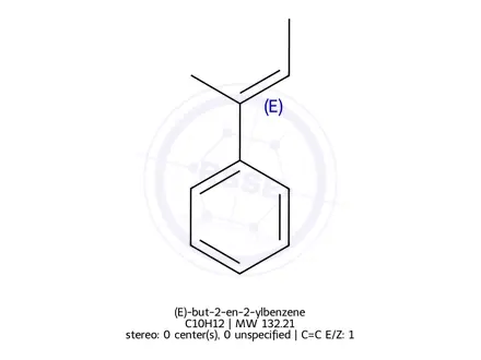 Chemical structure of (E)-but-2-en-2-ylbenzene