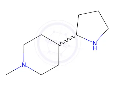 Chemical structure of 1-Methyl-4-(pyrrolidin-2-yl)piperidine