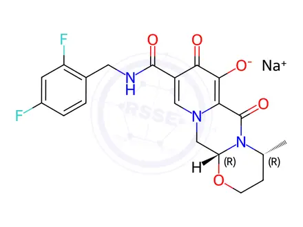 Chemical structure of Dolutegravir Diastereomer Sodium