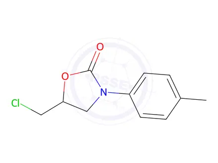 Chemical structure of 5-(Chloromethyl)-3-(p-tolyl)oxazolidin-2-one
