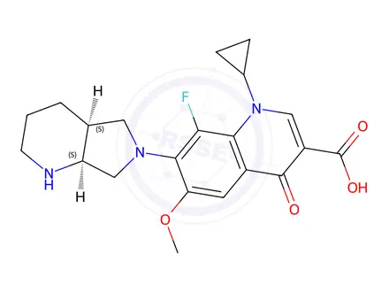 Chemical structure of Moxifloxacin EP Impurity D