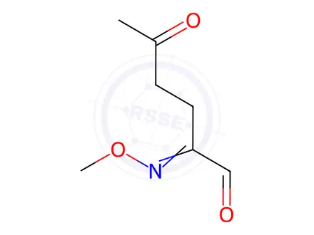 Chemical structure of Hexanal, 5-oxo-, 1-(O-methyloxime) (9CI)