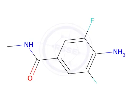 Chemical structure of 4-Amino-3,5-difluoro-n-methylbenzamide