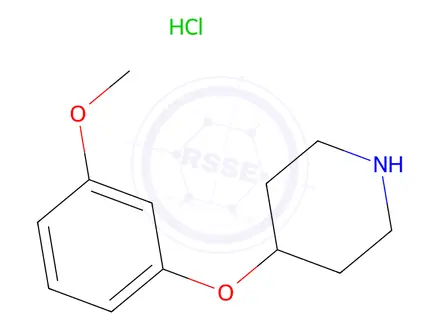Chemical structure of 4-(3-Methoxyphenoxy)piperidine hydrochloride