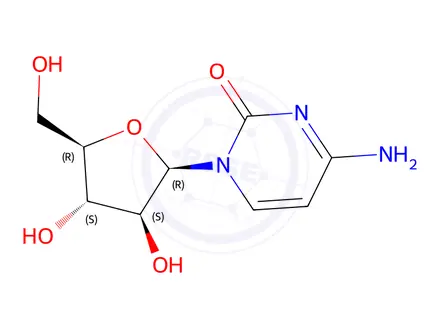 Chemical structure of CYTOSINE BETA-D-ARABINOFURANOSIDE HYDROCHLORIDE