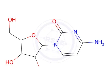 Chemical structure of [5',5'-2H2]cytidine