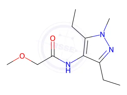 Chemical structure of N-(3,5-Diethyl-1-methyl-1H-pyrazol-4-yl)-2-methoxyacetamide