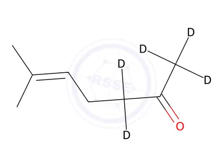 Chemical structure of 6-Methyl-5-hepten-2-one-1,1,1,3,3-d5
