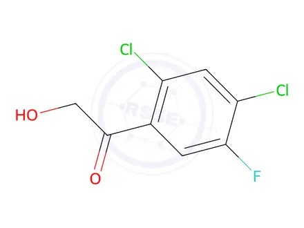 Chemical structure of 2’,4’-Dichloro-5’-fluoro-2-hydroxyacetophenone