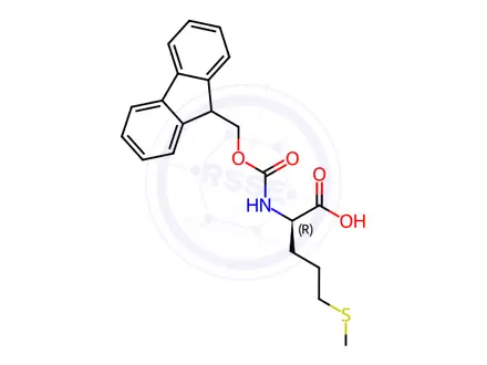 Chemical structure of Fmoc-D-HoMet-OH