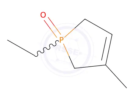 Chemical structure of 1-Ethyl-3-methyl-3-phospholene 1-oxide