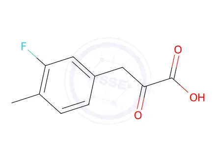 Chemical structure of 3-(3-Fluoro-4-methylphenyl)-2-oxopropanoic acid