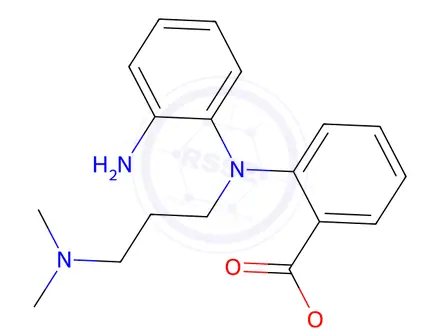 Chemical structure of 2-[(2-Aminophenyl)[3-(dimethylamino)propyl]amino]benzoic acid methyl ester