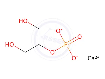 Chemical structure of Glycerol phosphate calcium salt