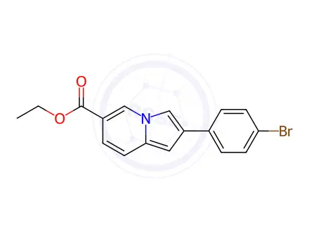 Chemical structure of 4-Bromophenethyl indolizine-6-carboxylate