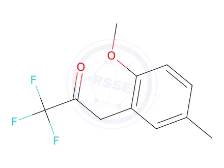 Chemical structure of 1,1,1-Trifluoro-3-(2-methoxy-5-methylphenyl)propan-2-one