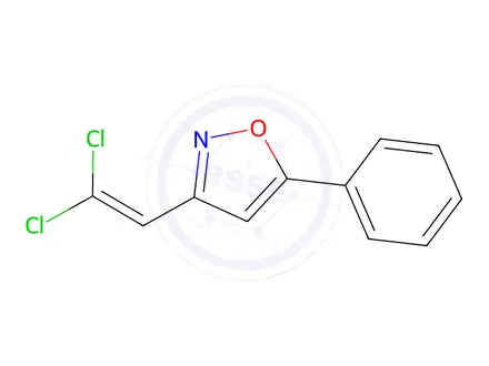 Chemical structure of 3-(2,2-Dichlorovinyl)-5-phenylisoxazole