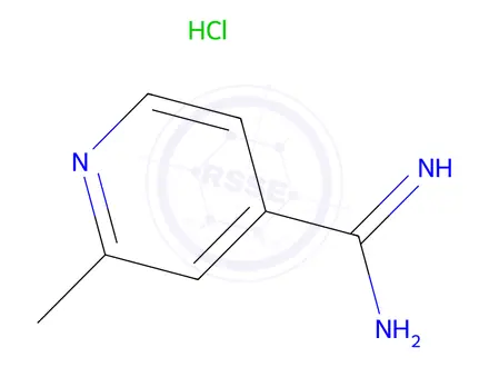 Chemical structure of 2-Methyl-isonicotinamidine; hydrochloride