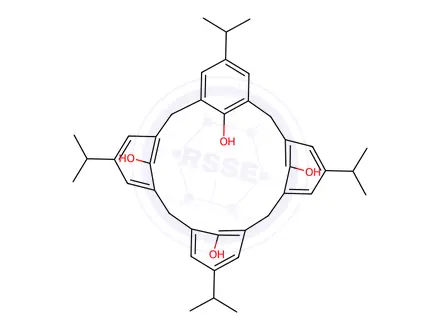 Chemical structure of 4-Isopropylcalix[4]arene