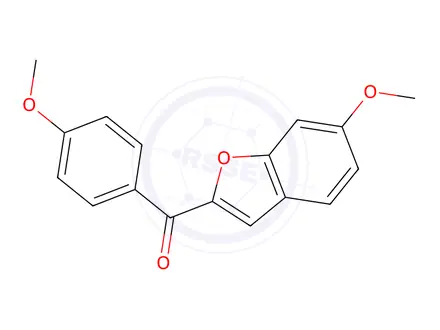 Chemical structure of (6-Methoxybenzofuran-2-yl)(4-methoxyphenyl)methanone