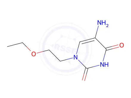 Chemical structure of 5-Amino-1-(2-ethoxyethyl)pyrimidine-2,4(1h,3h)-dione