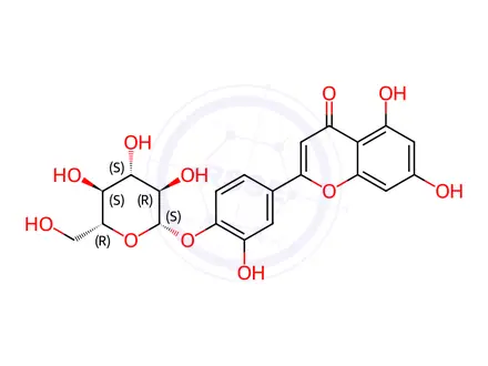 Chemical structure of Luteolin-4'-O-glucoside