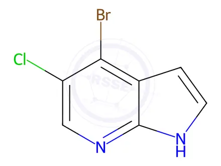 Chemical structure of 4-BroMo-5-chloro-7-aza-1H-indole