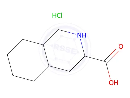 Chemical structure of Decahydro-isoquinoline-3-carboxylic acid hydrochloride