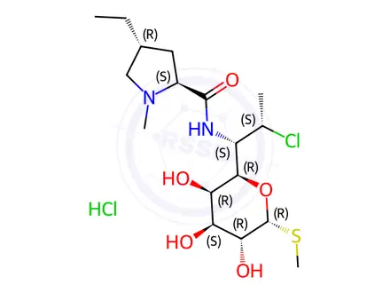 Chemical structure of Clindamycin Hydrochloride EP Impurity B (Hydrochloride Salt)