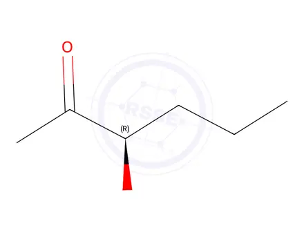Chemical structure of 2-Hexanone, 3-hydroxy-, (3R)-(9CI)