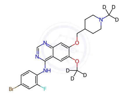 Chemical structure of Vandetanib D6