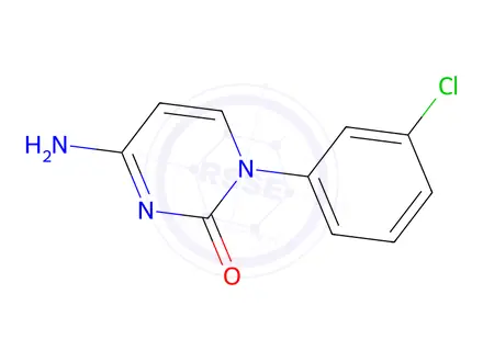 Chemical structure of 4-Amino-1-(3-chlorophenyl)pyrimidin-2(1H)-one