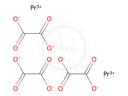 Chemical structure of PRASEODYMIUM OXALATE
