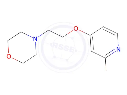 Chemical structure of 4-(2-((2-Bromopyridin-4-yl)oxy)ethyl)morpholine