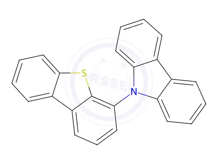 Chemical structure of 9-Dibenzothiophen-4-yl-9H-carbazole
